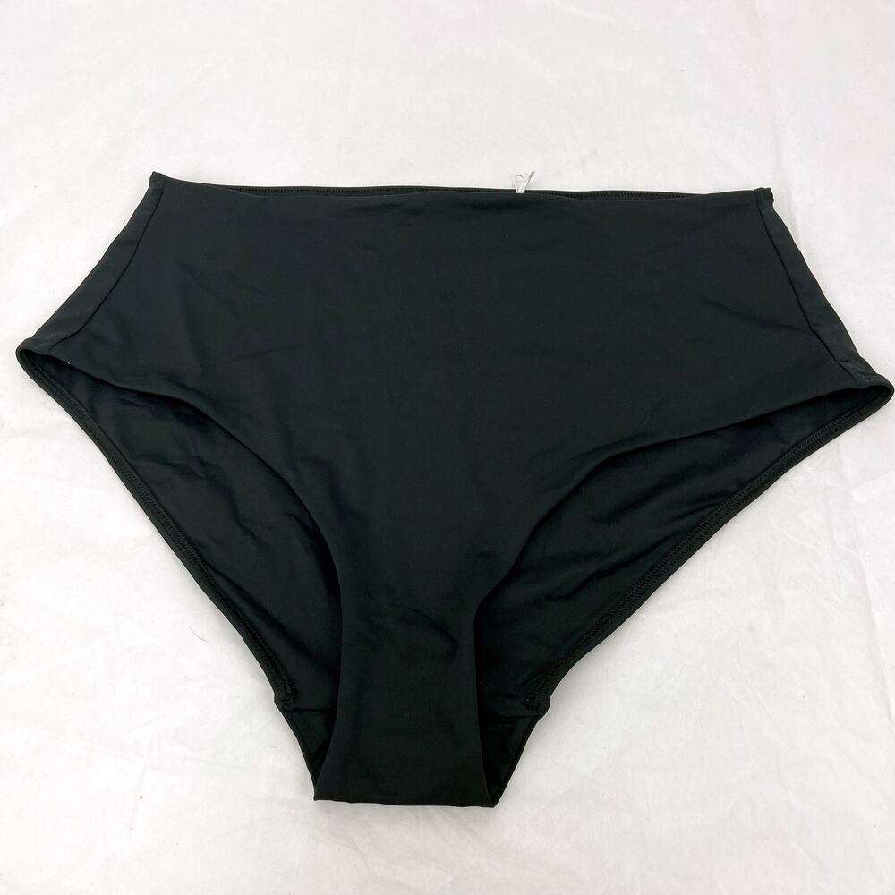 Everlane Womens The High-Rise Hipster Bikini Bottom XL Swimwear Black NWT - Picture 4 of 8